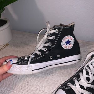black high top converse